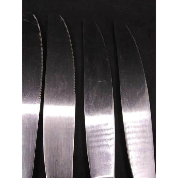 Vtg. Set Of 11 International China Satin Lotus Pattern ? Stainless Flatware READ - Picture 12 of 12